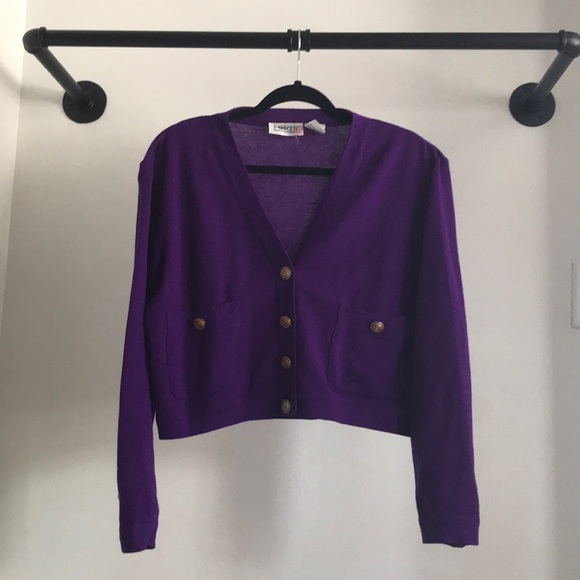 VINTAGE PORTS INTERNATIONAL Wool Cardigan - Picture 1 of 15